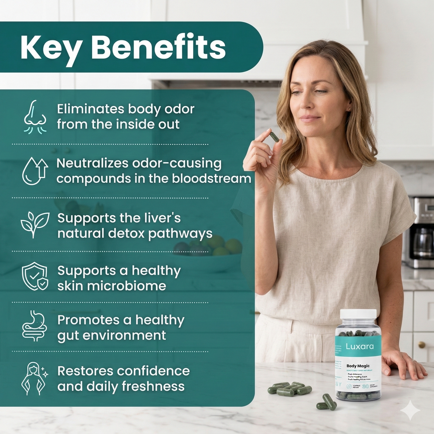 Luxara Body Magic™ Chlorophyll Pills