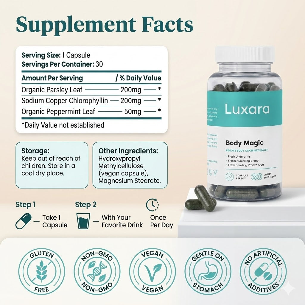 Luxara Body Magic™ Chlorophyll Pills